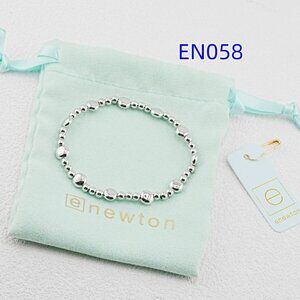 Enewton Platinum Flat Oval Bead Mix Bracelet